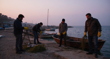 A Serene Morning with the Fishermen of Port Olímpic: An Intimate Dance of Sea, Sky, and Tradition