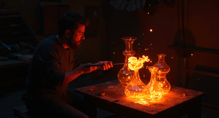 A Twilight Sojourn Through Parisian Artisanal Glassblowing