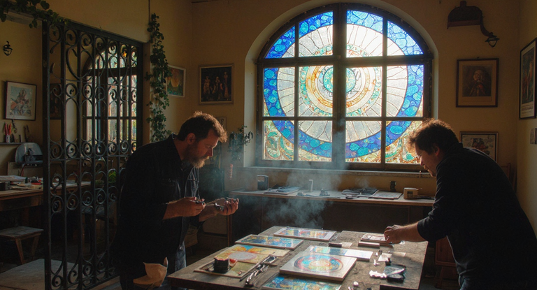 Whispered Light and Shadow: The Secret Dance of Parisian Stained Glass